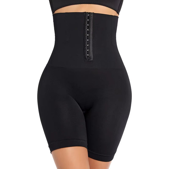 Qtree Women Tummy Control Slimming Panty with Girdle High Waist Trainer Body Shaper Shorts plus Size Hooks Butt Lifter Shapewear