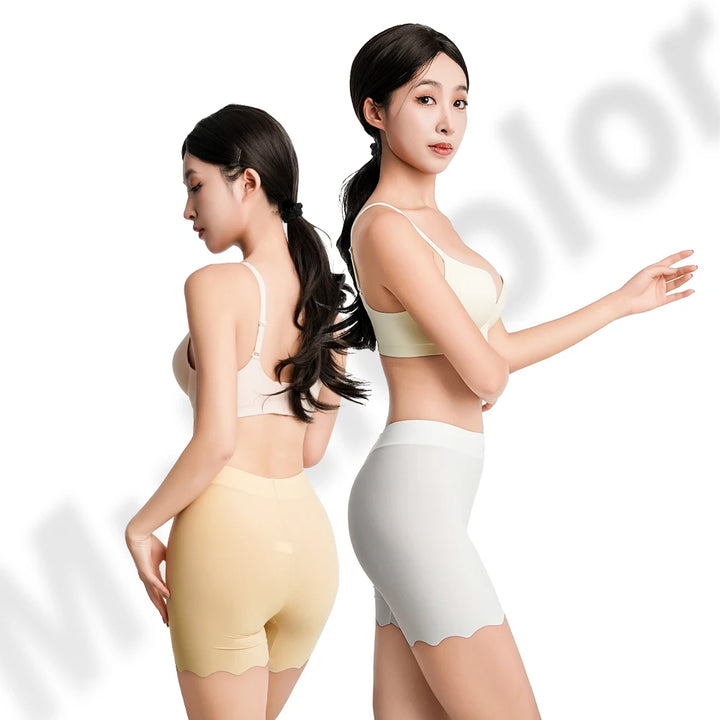 Women Underwear Slimming Shorts Safety Dress Panties High Waist Seamless Ice Silk Boxers Breathable plus Size Short Pants M-4XL