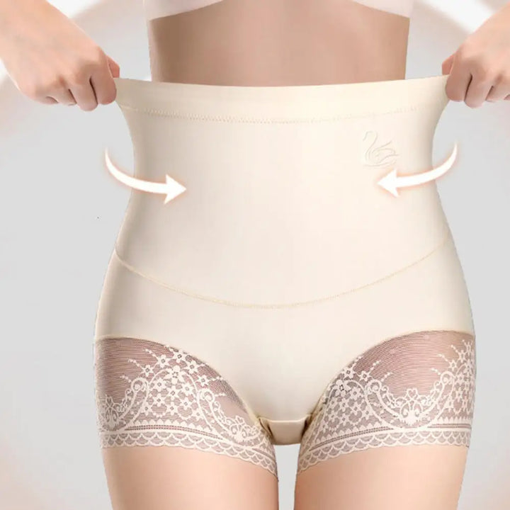 Women High Waist Seamless Panties Flat Belly Reducing Panty Hip Lift Tummy Control Underwear Comfort Briefs Underpants